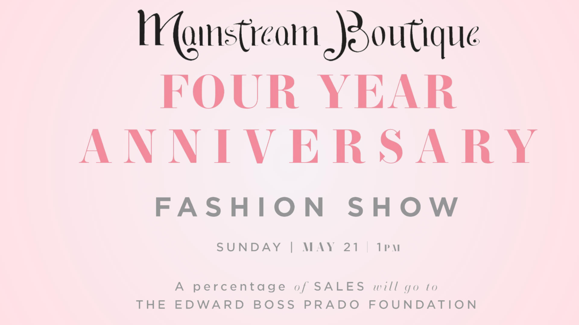 Mainstream Boutique Fashion 4 Year Show
