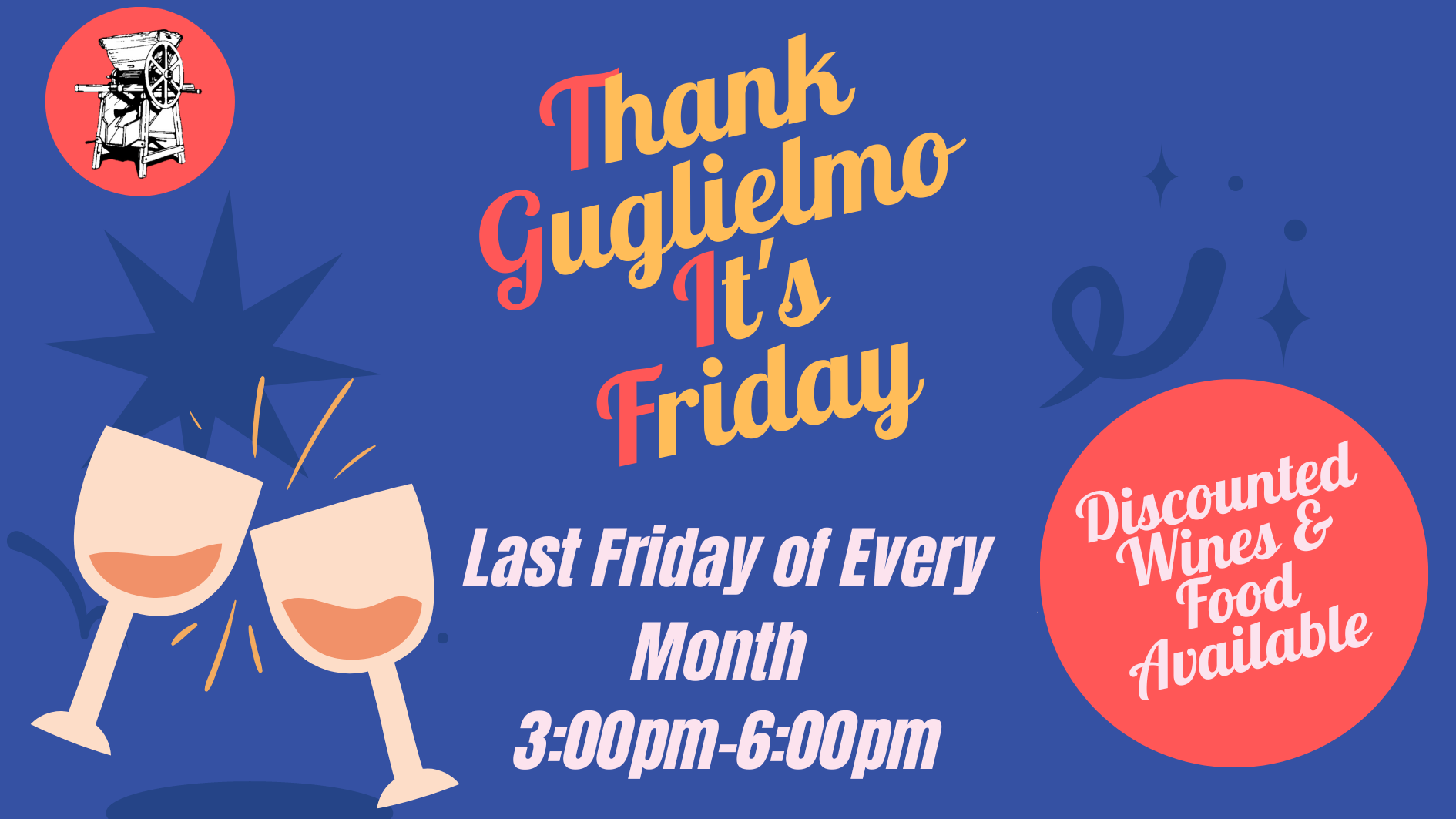 Thank Guglielmo it's Friday Monthly Event
