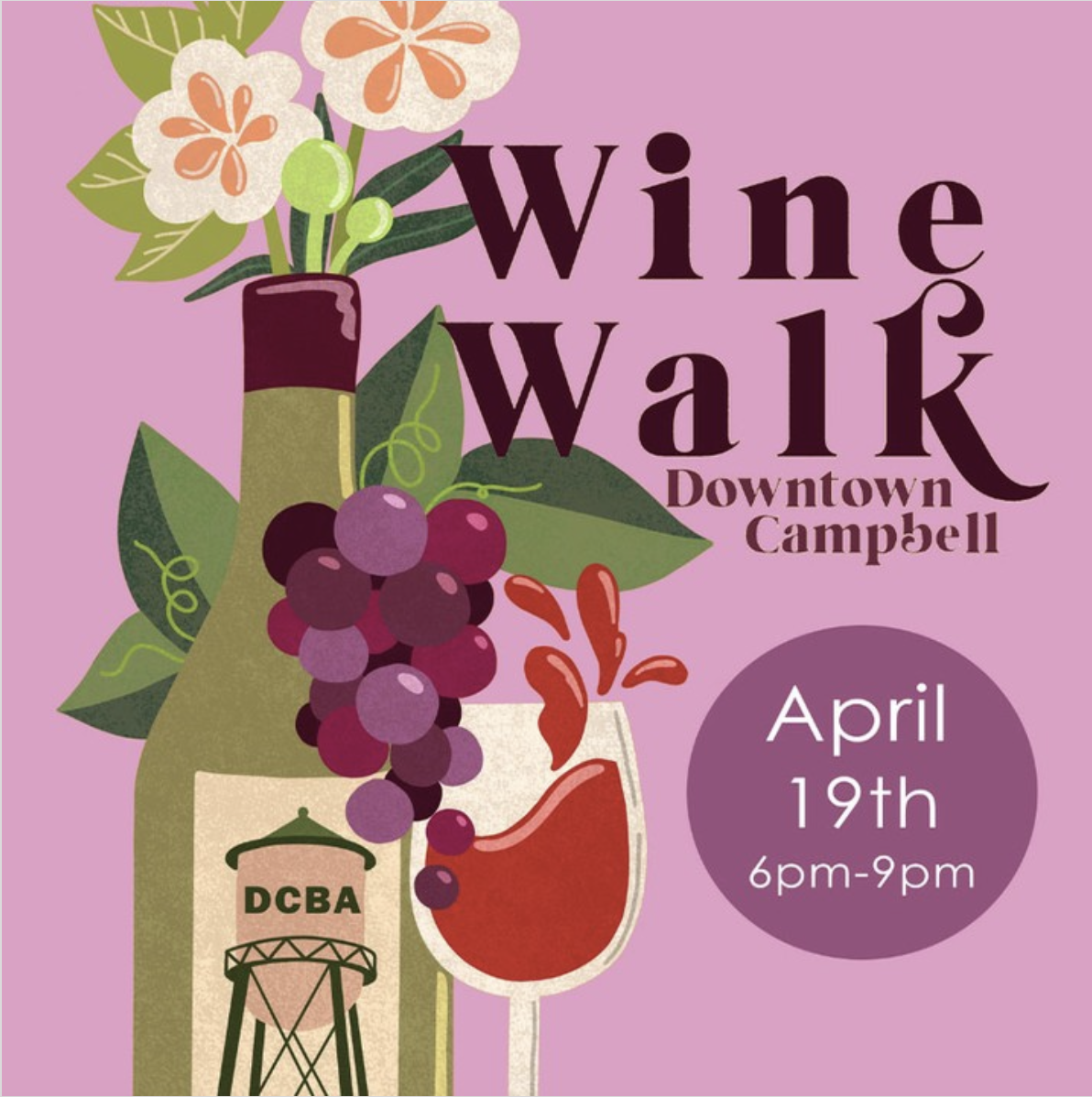 Downtown Campbell Wine Walk